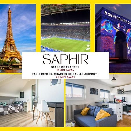 Le Saphir - 20Min From Paris & Cdg Airport - 2 Bathrooms - 2 Desks Drancy Ngoại thất bức ảnh